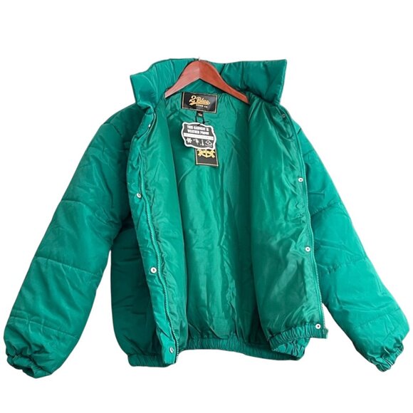 2Blue Denim Co. Weather-Proof Puffer Jacket – Teal Green – Insulated Winter Coat - Picture 3 of 8